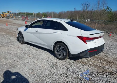 2025 Hyundai Elantra Hybrid Sel Sport from USA, damaged, VIN KMHLM4DJ6SU179521